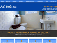 Tablet Screenshot of just-baths.com